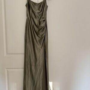 Celebrate DB Studio women’s Green Party bridal strap maxi dress size 2